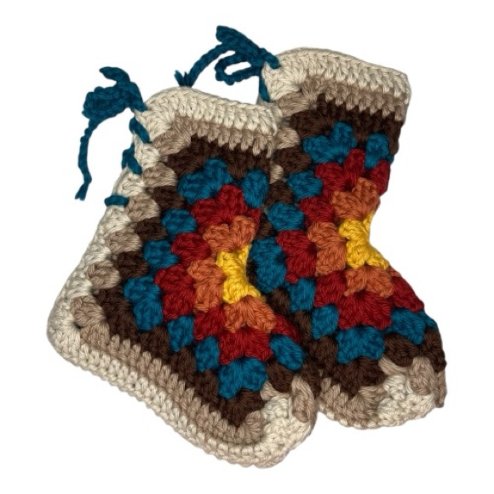 HANDMADE Crochet Baby Moccasin Slipper Socks